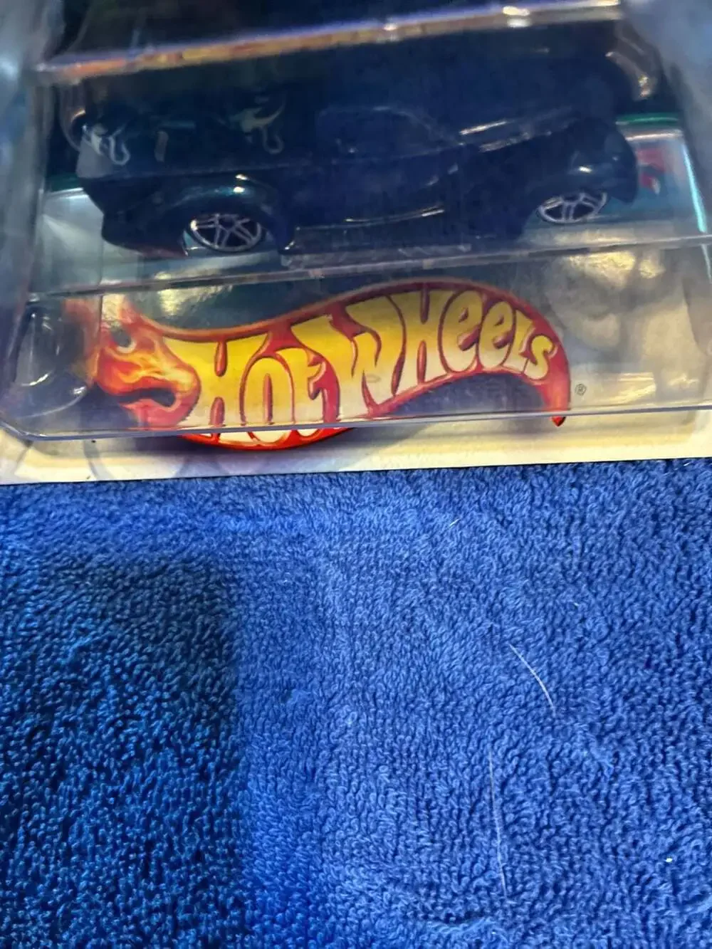 2002 Hot Wheels Holiday Decoration Christmas Tree Ornament with Blue Truck